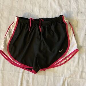 Nike Black Shorts with Pink Trim